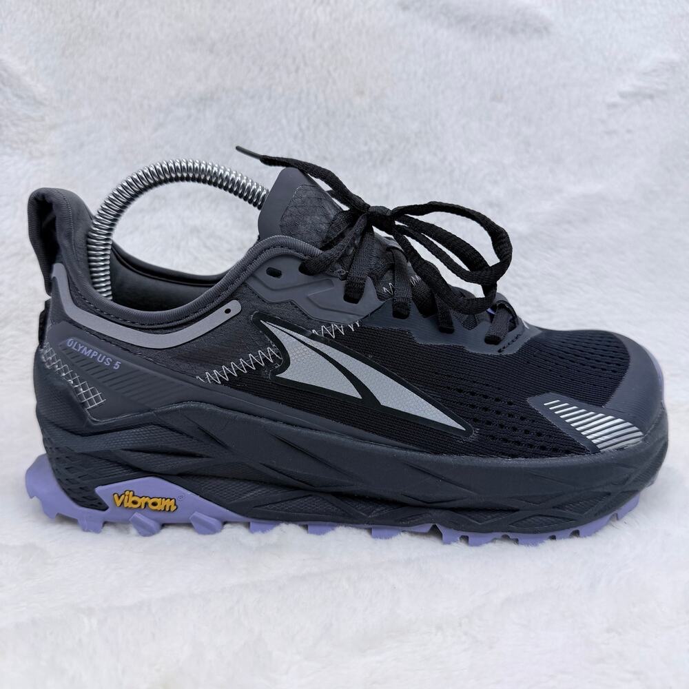 Altra Olympus 5 Womens Trail Running Shoes Black Gray Purple Size 7.5 Sneakers
